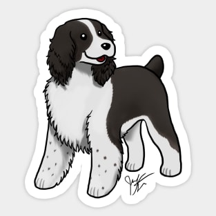 Dog - English Springer Spaniel - Black Sticker